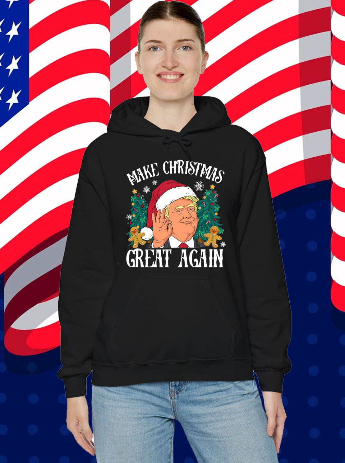 Make Christmas Great Again Trump Santa Trump Christmas Shirt
