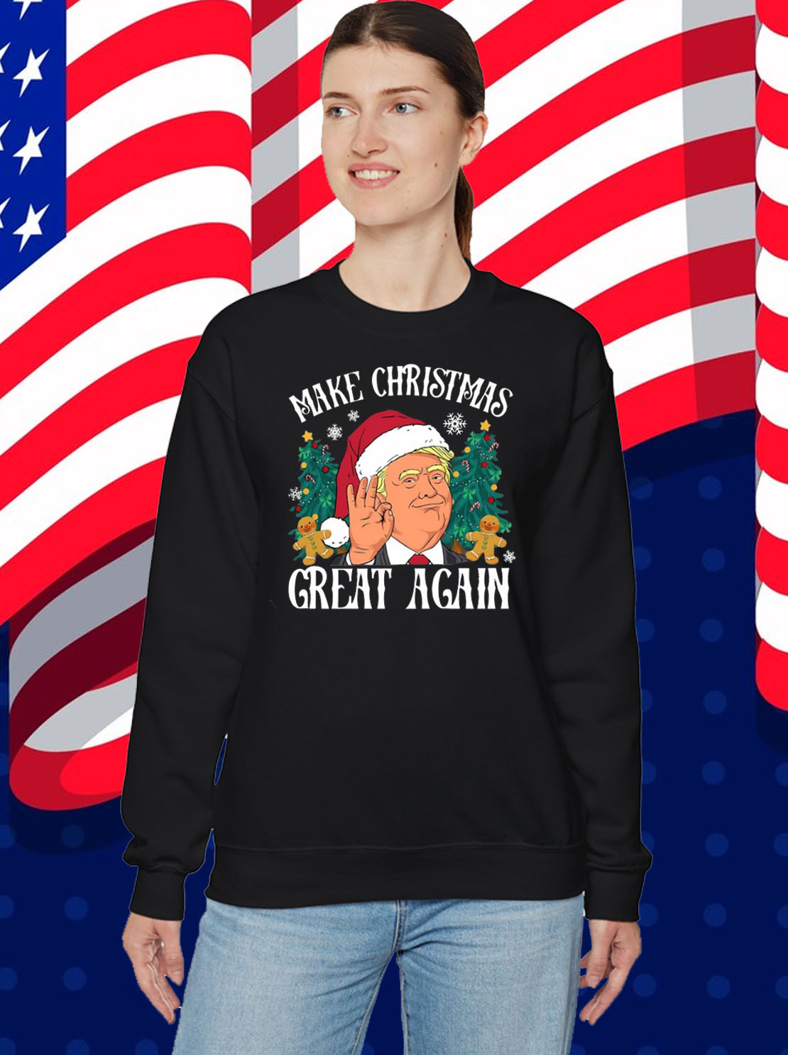 Make Christmas Great Again Trump Santa Trump Christmas Shirt