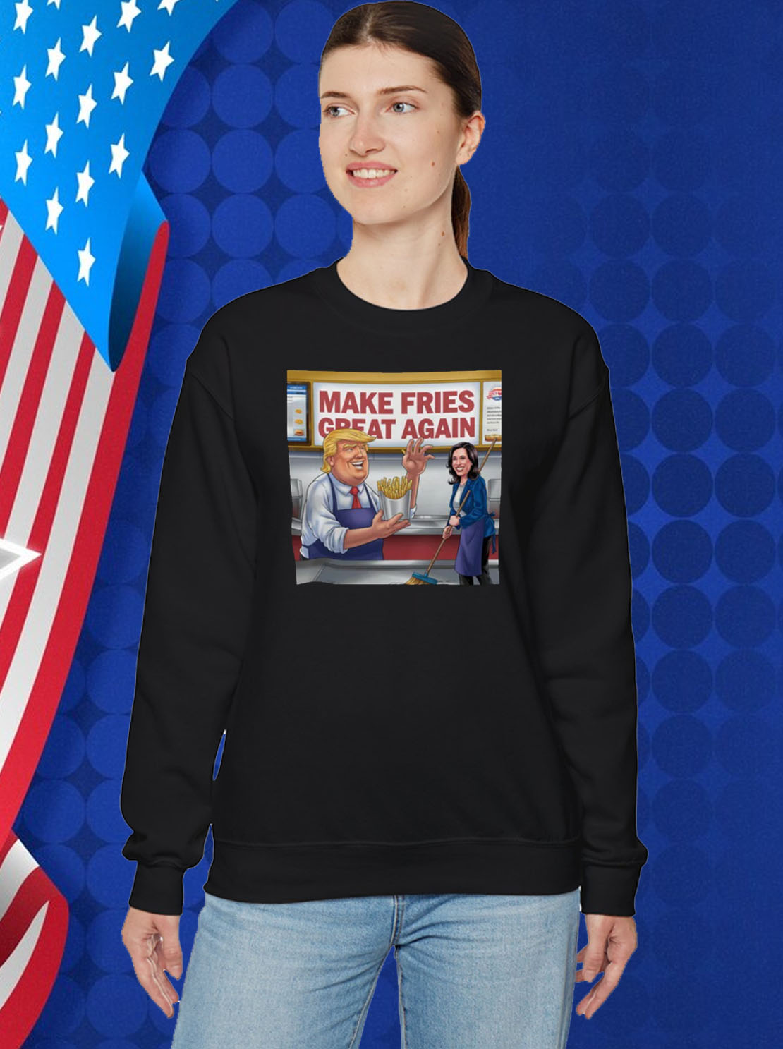 Make Fries Great Again, Trump Frying Shirt