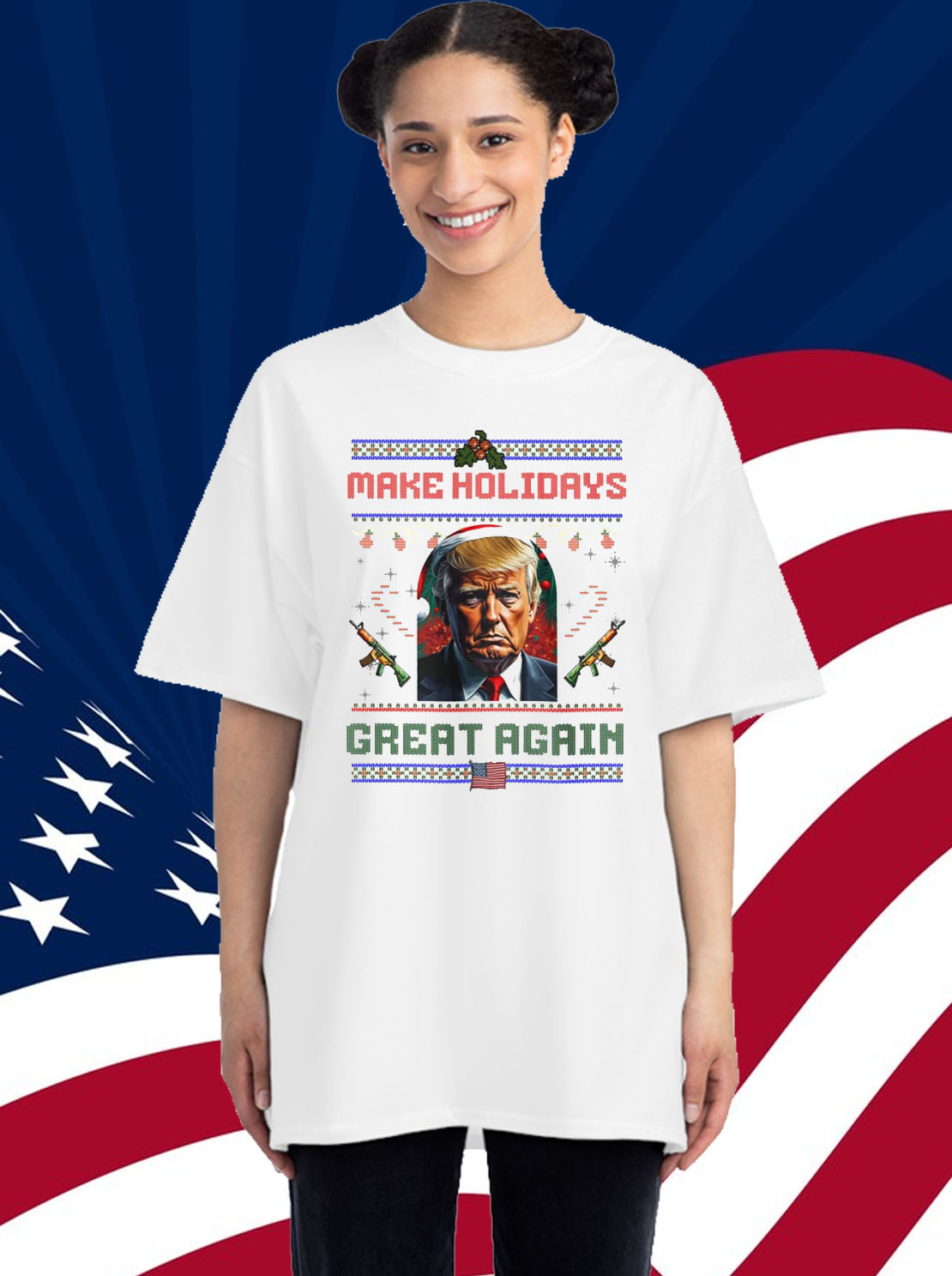 Make Holidays Great Again Trump Christmas Shirt