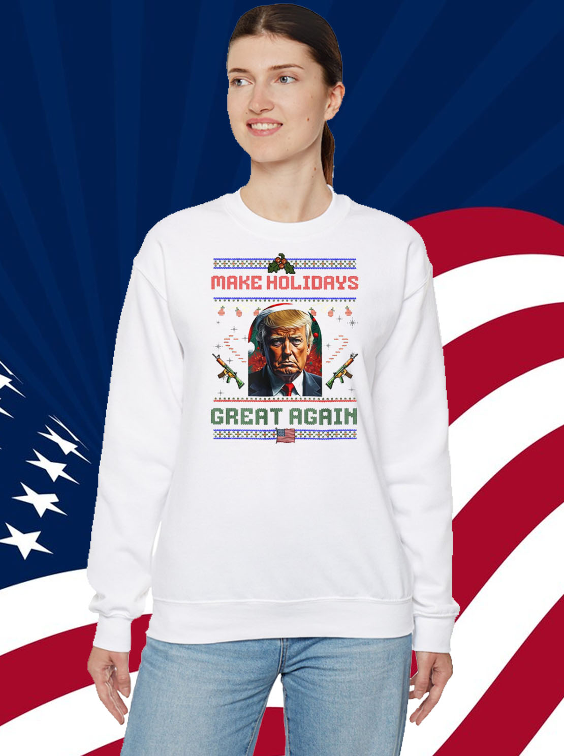 Make Holidays Great Again Trump Christmas Shirt