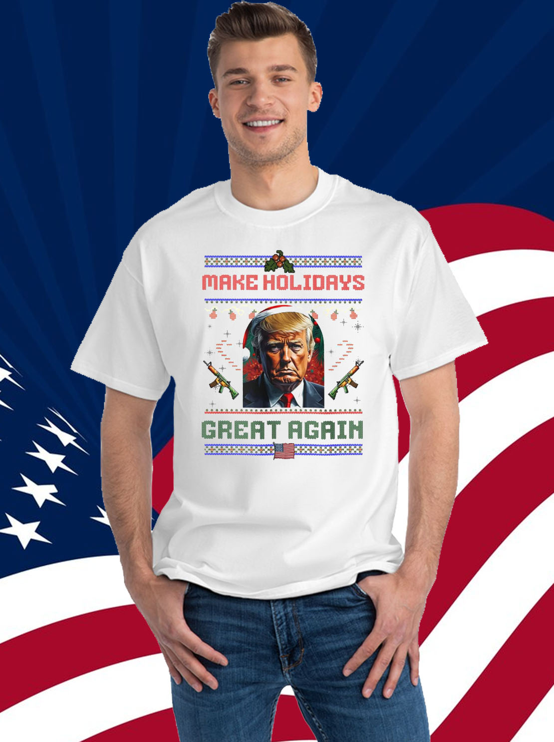Make Holidays Great Again Trump Christmas Shirt