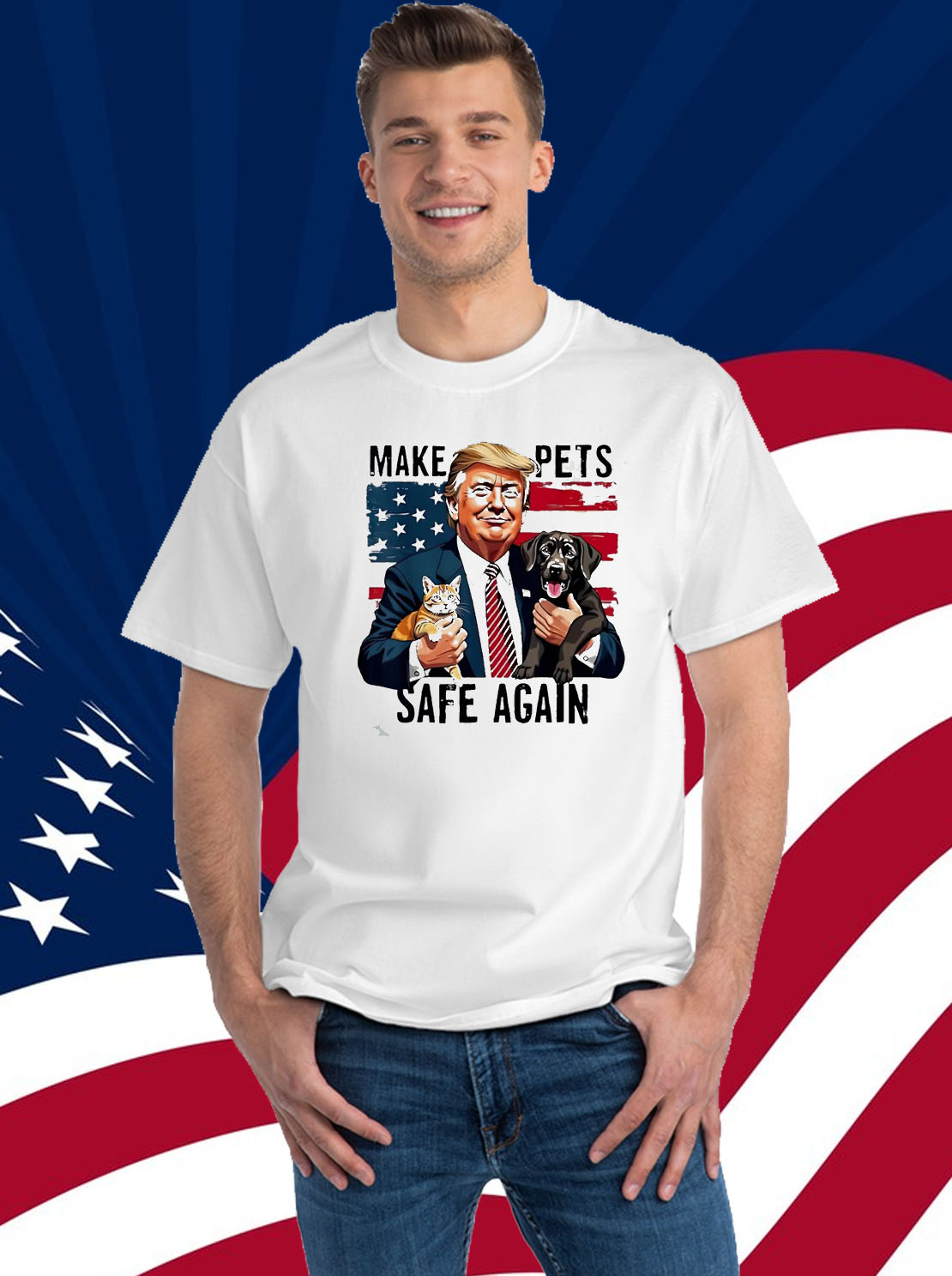 Make Pets Safe Again Trump Shirt