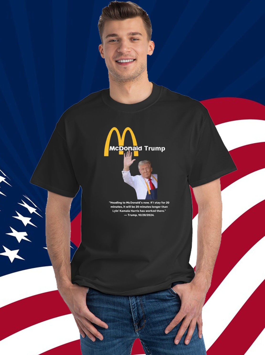 McDonald Trump , Funny Trump Fries , Donald Trump Making Fries, Trump Working at McDs