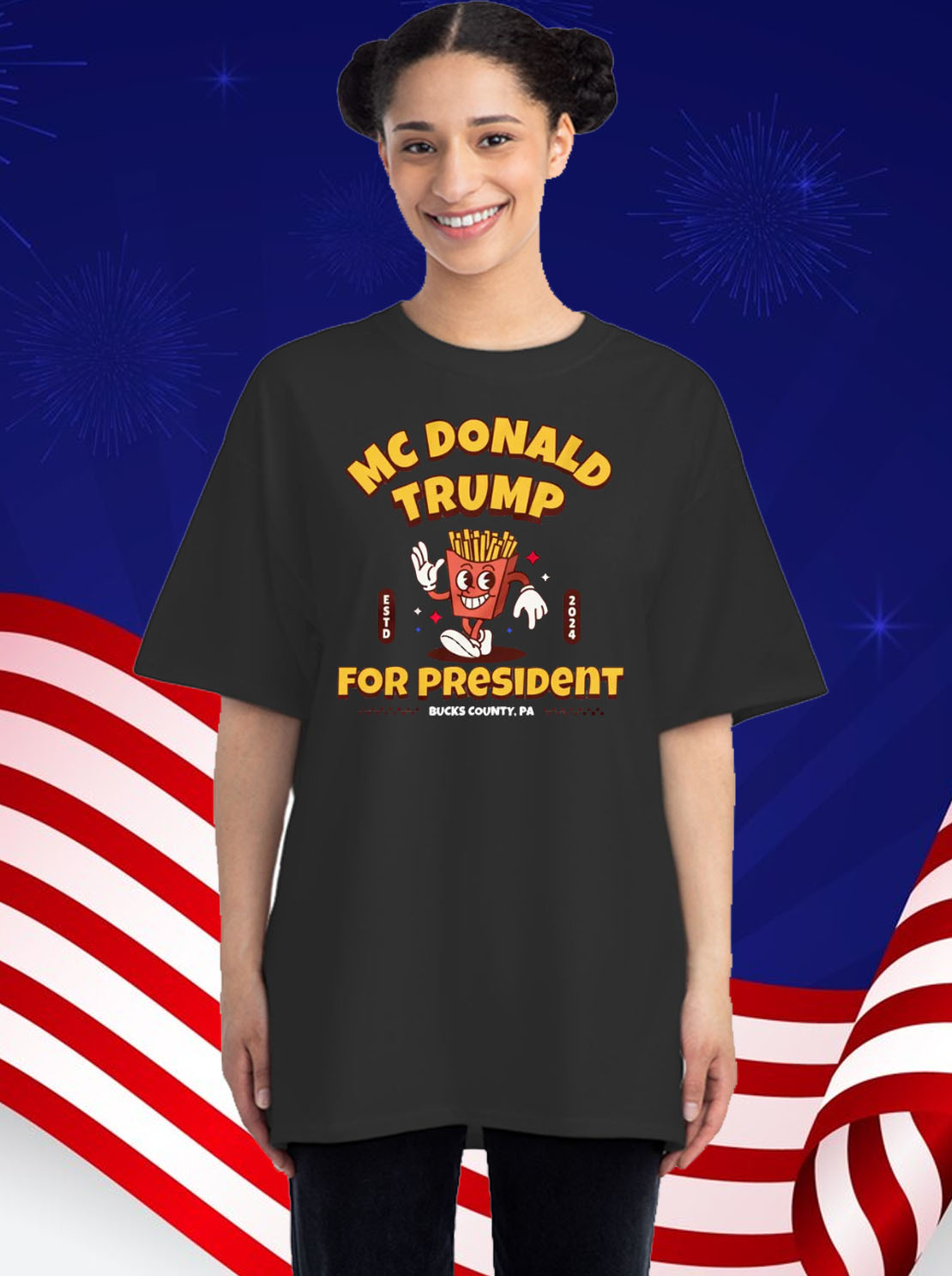 McDonald Trump for President 2024 French Fries Shirt
