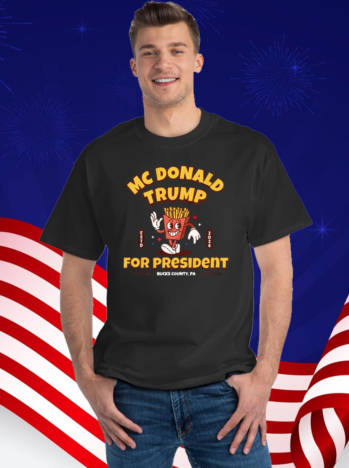 McDonald Trump for President 2024 French Fries Shirt