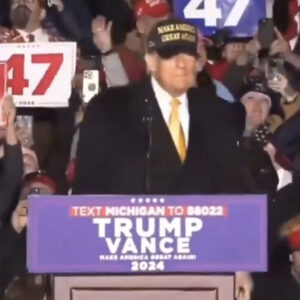 President Trump debuts the BLACK & GOLD MAGA HAT