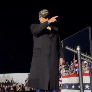 President Trump debuts the BLACK & GOLD MAGA HAT