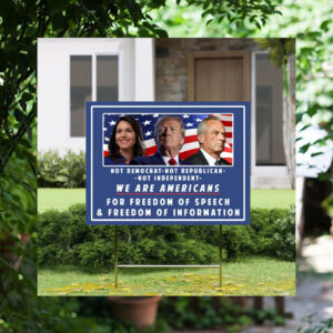 Pro Donald Trump Yard Sign, Tulsi Gabbard Political Sign, RFK Jr Yard Sign, Election Sign, Trump Vance, Anti Kamala Harris, Kennedy 2024