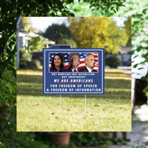 Pro Donald Trump Yard Sign, Tulsi Gabbard Political Sign, RFK Jr Yard Sign, Election Sign, Trump Vance, Anti Kamala Harris, Kennedy 2024