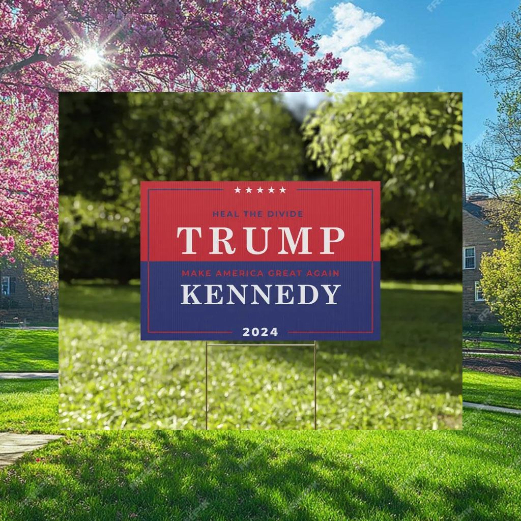 Pro Trump Yard Sign 2024, MAGA RFK Heal the Divide