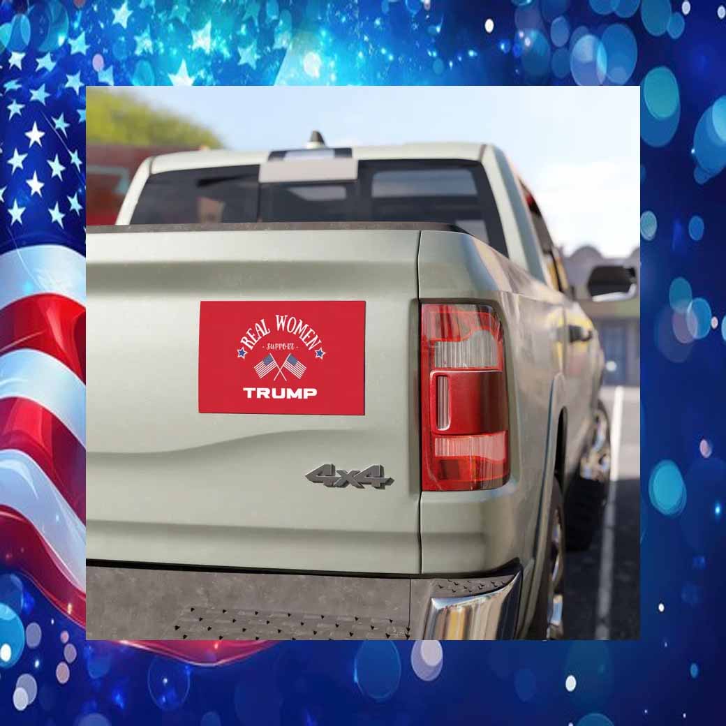 Real Women Support Trump Car Magnet
