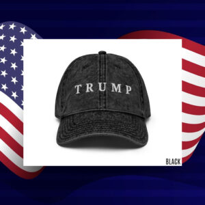Red Trump Hat with Navy Embroidery Trump Baseball Cap