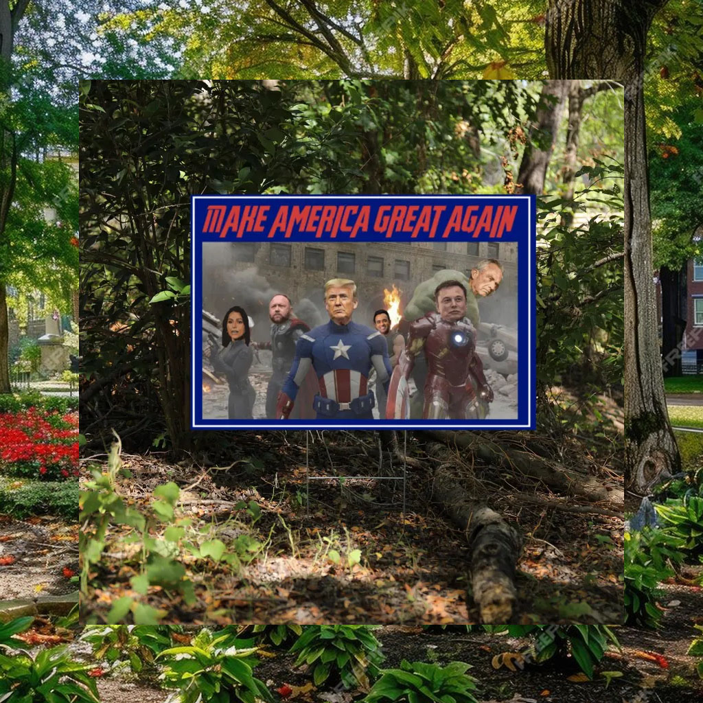 Republicans Crew Yard Sign, Make America Great Again Yard Sign