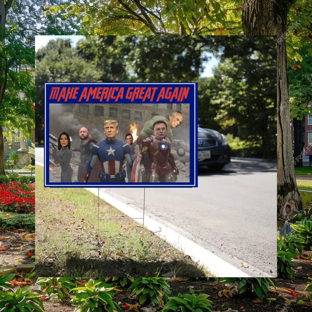 Republicans Crew Yard Sign, Make America Great Again Yard Sign