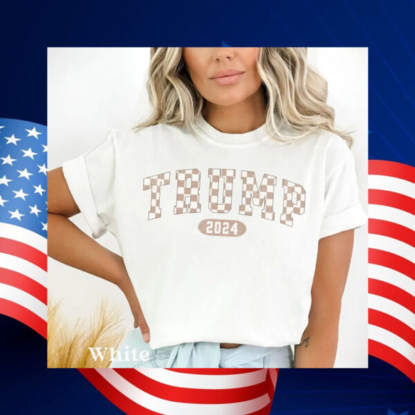 Retro Checkered Trump 2024 Shirt