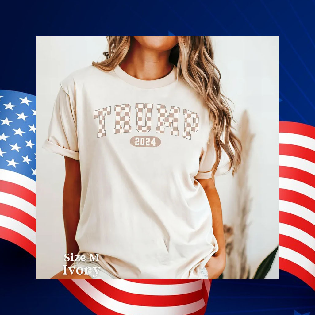 Retro Checkered Trump 2024 Shirt