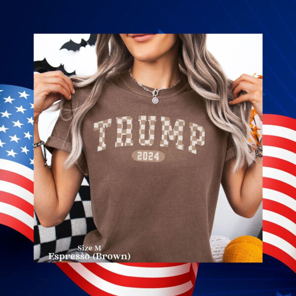 Retro Checkered Trump 2024 Shirt