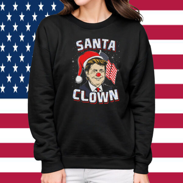 Santa Clown UNISEX Shirt Funny Donald Trump Christmas