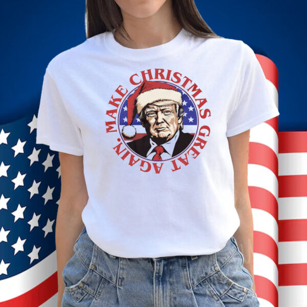 Santa Trump Tee MAGA Make Christmas Great Again T-Shirt