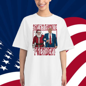 Santa's favorite president 2024 Humorous Trump Christmas T-Shirt