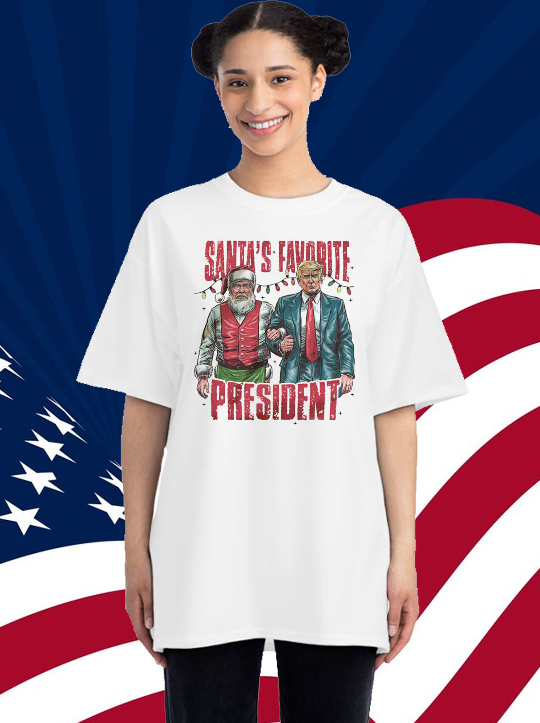 Santa's favorite president Trump Christmas T-Shirt