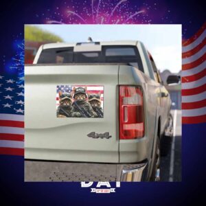 Tactical MAGA cats Trump Car Magnet