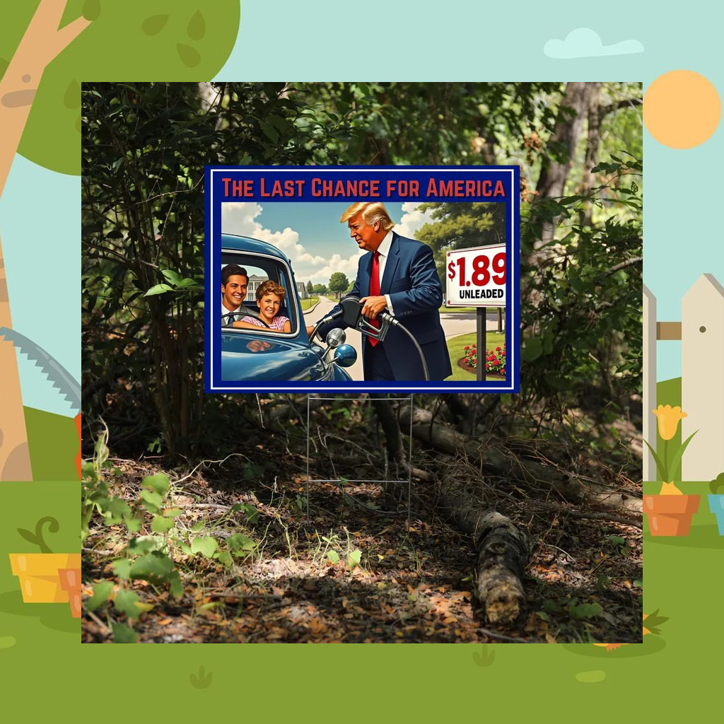 The Last Chance For America Yard Sign, Make America Great Again Yard Sign