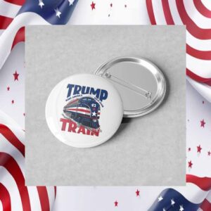 Train Trump Make America Great Again Button
