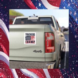 Truckers For Trump 2024 Car Magnet