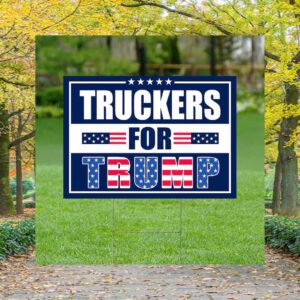 Truckers For Trump Yard Sign
