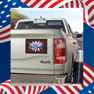 Trump 2024 Car Magnets retro superhero styling for Presidential Election auto art great gift for MAGA conservative republican for November