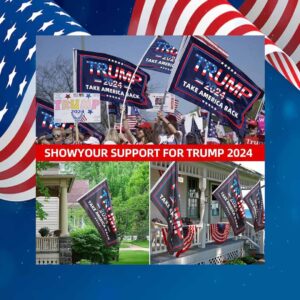 Trump 2024 Flag Dorm Room Indoor Outdoor Flag Banner