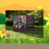 Trump 2024 Plastic Yard Sign - Trumpinator He'll Be Back MAGA Patriotic Yard Art For Donald J Supporters, Make America Great, God Bless