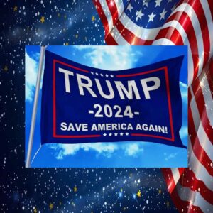 Trump 2024 Save America Again Flag