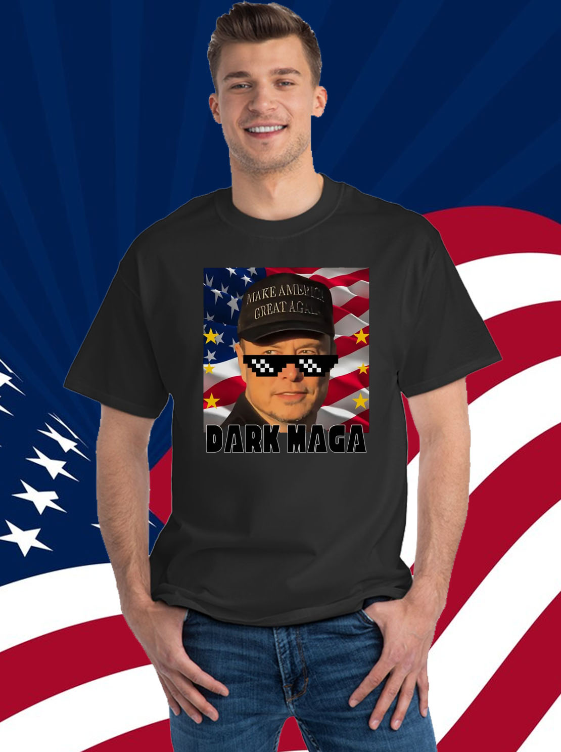 Trump 2024, Team America, Elon Musk Shirt