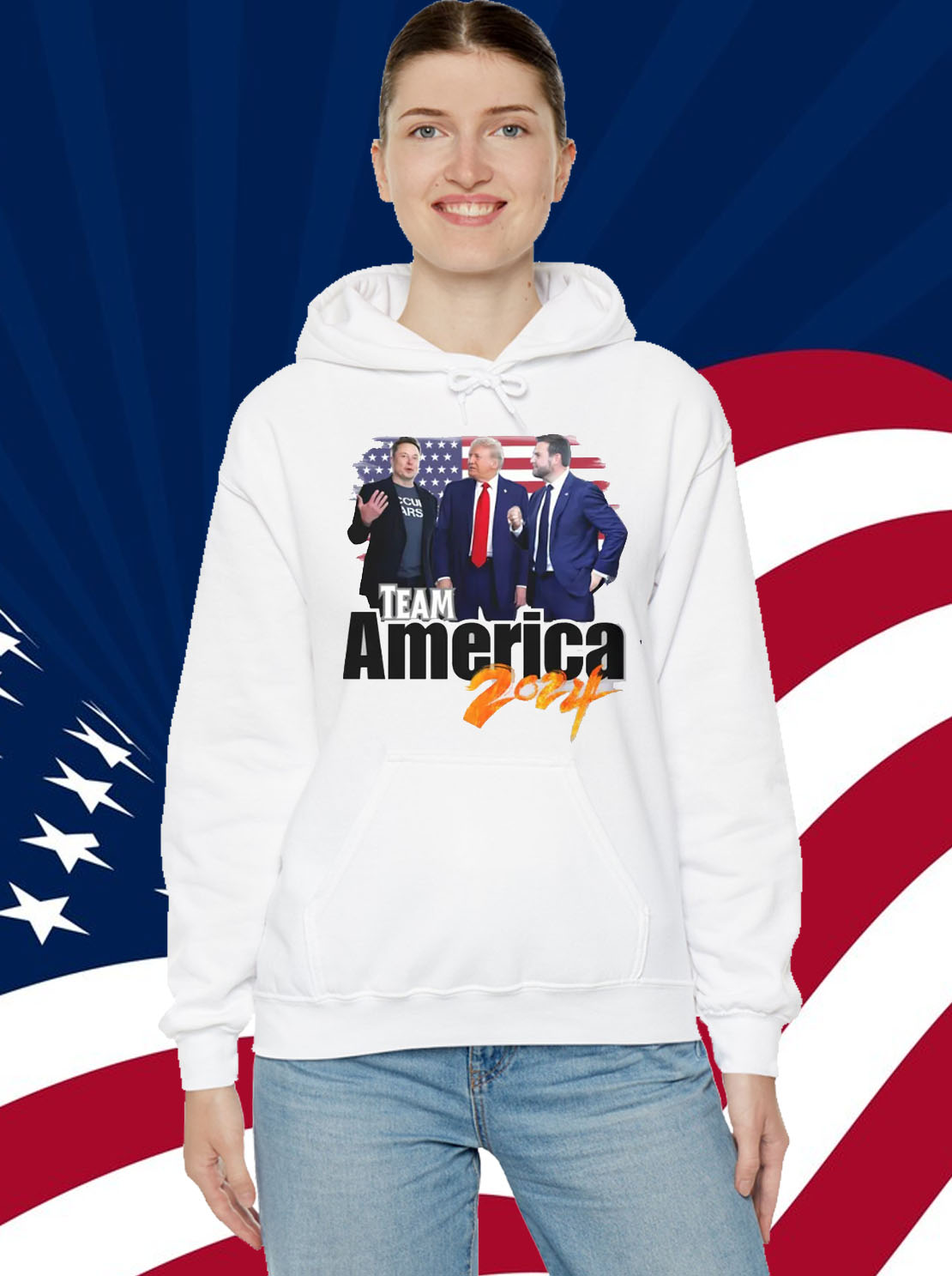 Trump 2024, Team America, Elon Musk T-Shirt