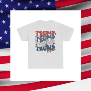 Trump 24 Retro 70's T-Shirt, Trump Hippie Shirt