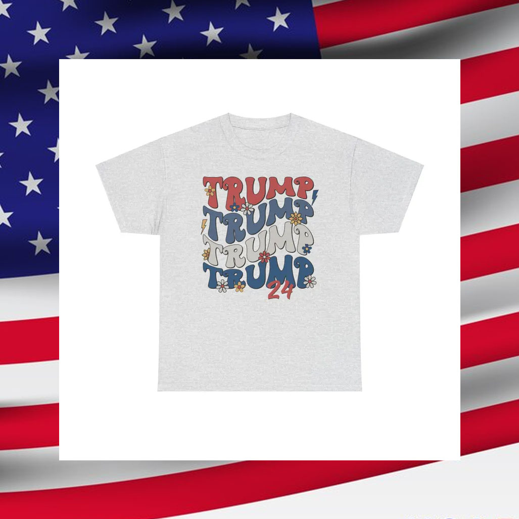 Trump 24 Retro 70's T-Shirt, Trump Hippie Shirt