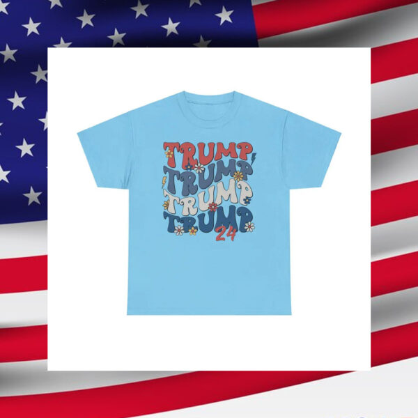 Trump 24 Retro 70's T-Shirt, Trump Hippie Shirt