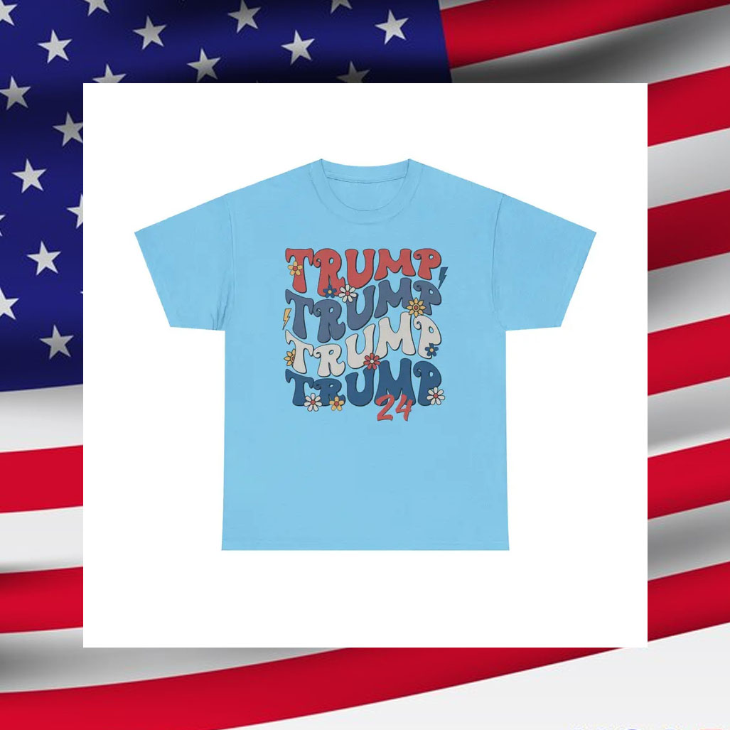 Trump 24 Retro 70's T-Shirt, Trump Hippie Shirt