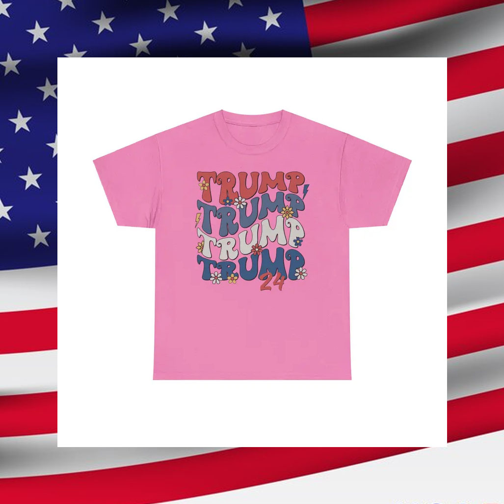 Trump 24 Retro 70's T-Shirt, Trump Hippie Shirt