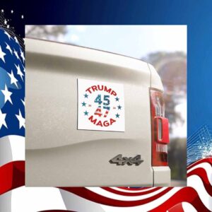 Trump 45 47 MAGA Car Magnet