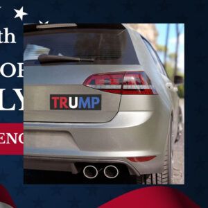 Trump Car Bumper Sticker Magnet, Pro Trump 2024 Car Magnet, Republican Merch, Trump Vance Swag, Simple Red White Blue Trump, Car Accessory