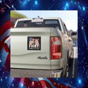 Trump Fight Car Magnet