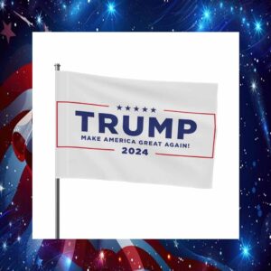 Trump Flag 2024 - Make America Great Again Outdoor Flag - Patriotic Decor for Trump Supporters - MAGA