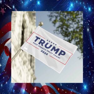 Trump Flag 2024 - Make America Great Again Outdoor Flag - Patriotic Decor for Trump Supporters - MAGA