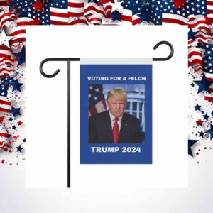 Trump Flag Voting for a Felon Election Humor