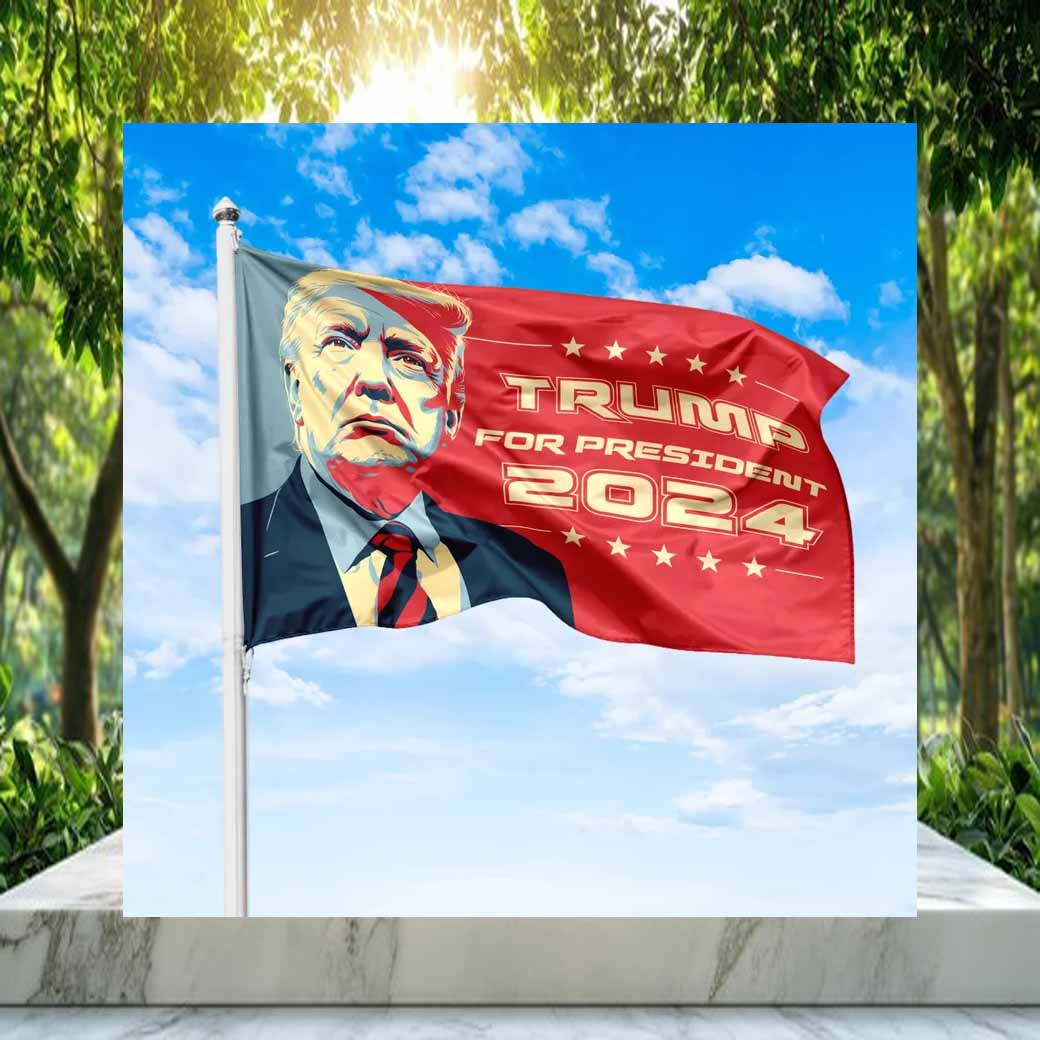 Trump For President 2024 Campaign Flag