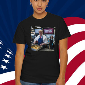 Trump Frying and Kamala Mopping Floor Shirt